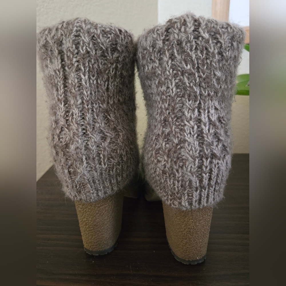 🧣 Mukluks Western Roper Boots – Knit Upper, 3.5" Heel, Size 7 - Picture 4 of 9